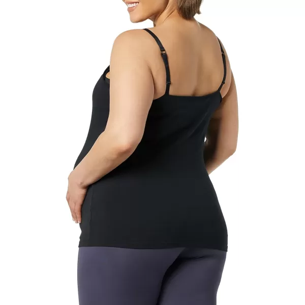 Amazon Essentials Womens Maternity Nursing Friendly Camisole Pack of 2BlackLight Camel