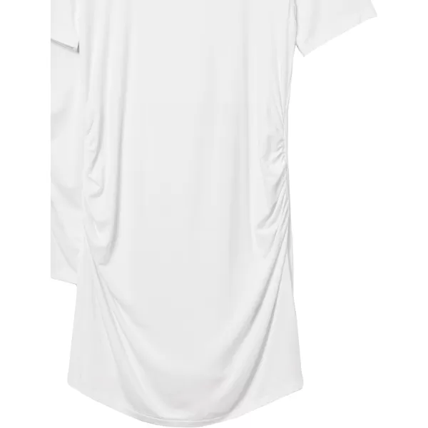 Amazon Essentials Womens Maternity ShortSleeve Rouched Scoopneck TShirt Pack of 2White