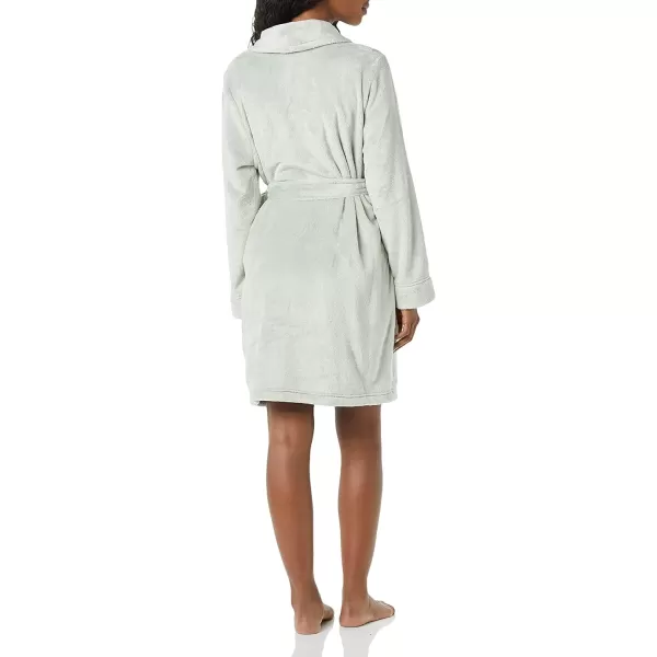 Amazon Essentials Womens MidLength Plush Robe Available in Plus SizeJade Green