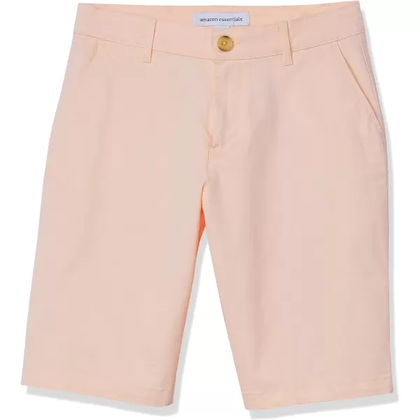 Amazon Essentials Womens MidRise SlimFit 10 Inch Inseam Bermuda Khaki ShortDusty Pink