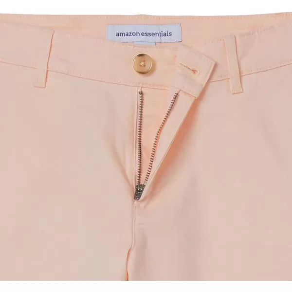 Amazon Essentials Womens MidRise SlimFit 10 Inch Inseam Bermuda Khaki ShortDusty Pink