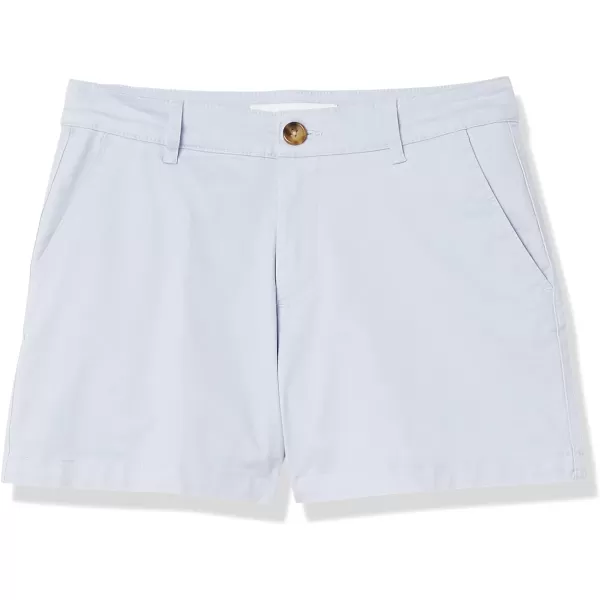Amazon Essentials Womens MidRise SlimFit 35 Inch Inseam Khaki ShortLight Blue