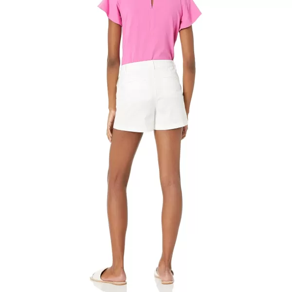 Amazon Essentials Womens MidRise SlimFit 35 Inch Inseam Khaki ShortWhite