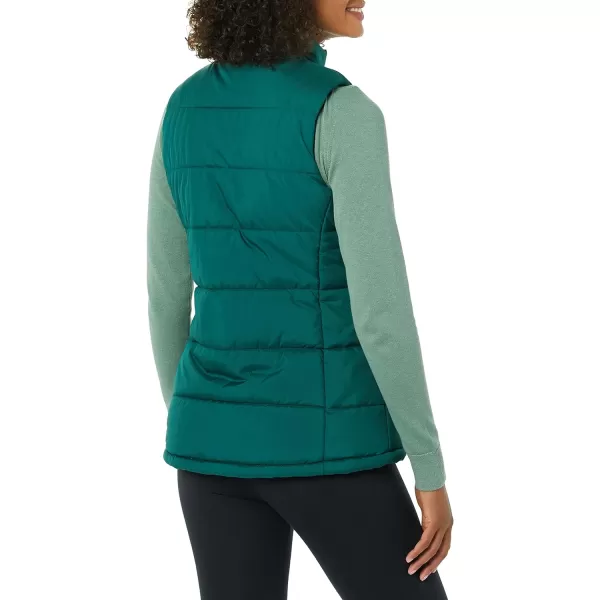 Amazon Essentials Womens MidWeight Puffer VestDark Green