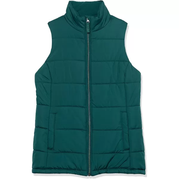 Amazon Essentials Womens MidWeight Puffer VestDark Green