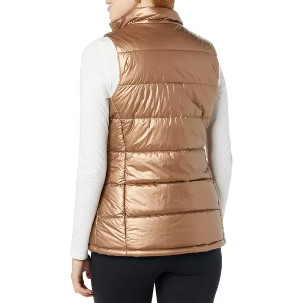 Amazon Essentials Womens MidWeight Puffer VestMetallic Taupe