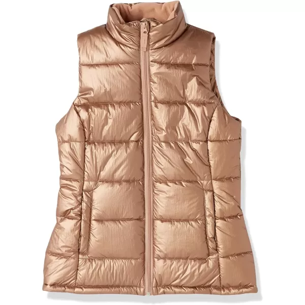 Amazon Essentials Womens MidWeight Puffer VestMetallic Taupe