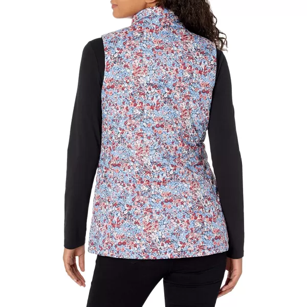 Amazon Essentials Womens MidWeight Puffer VestNavy Floral