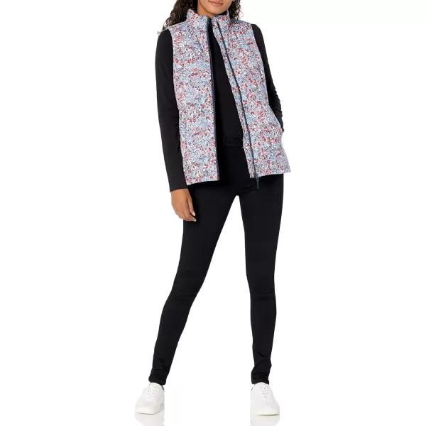 Amazon Essentials Womens MidWeight Puffer VestNavy Floral