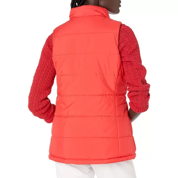 Amazon Essentials Womens MidWeight Puffer VestPoppy Red