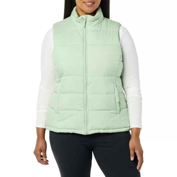 Amazon Essentials Womens MidWeight Puffer VestSage Green