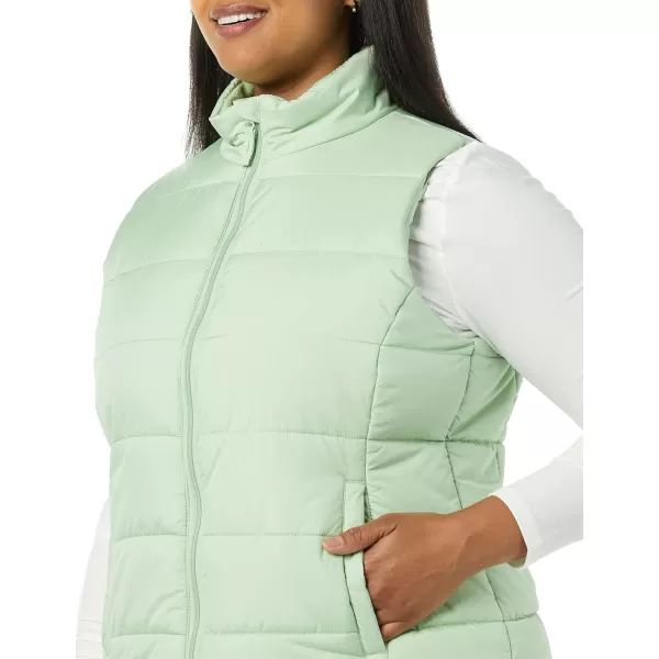 Amazon Essentials Womens MidWeight Puffer VestSage Green