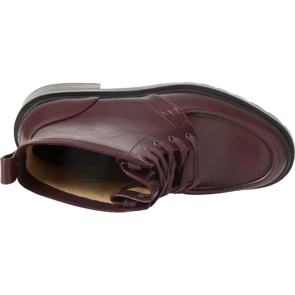 Amazon Essentials Womens Moc Toe BootBurgundy