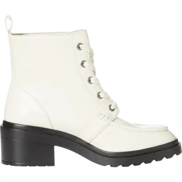 Amazon Essentials Womens Moc Toe BootEcru Faux Leather