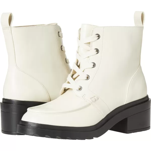 Amazon Essentials Womens Moc Toe BootEcru Faux Leather
