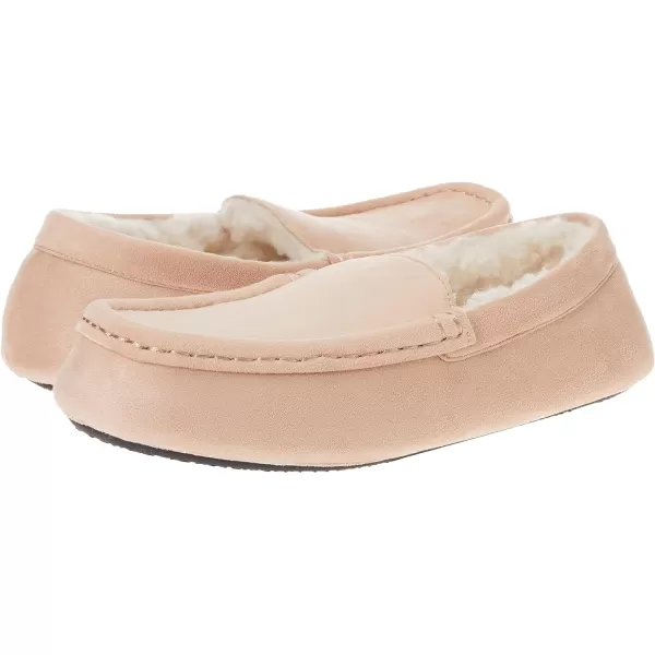 Amazon Essentials Womens Moccasin SlipperFaux Leather Dusty Rose