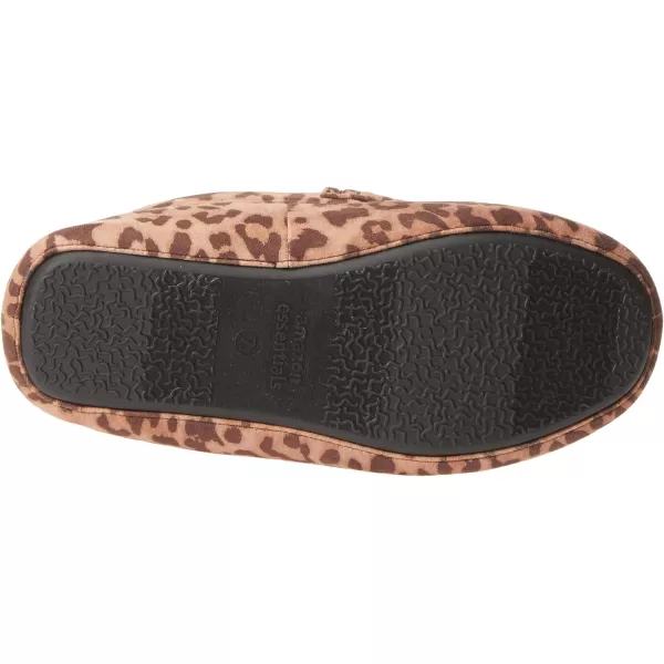 Amazon Essentials Womens Moccasin SlipperFaux Leather Leopard