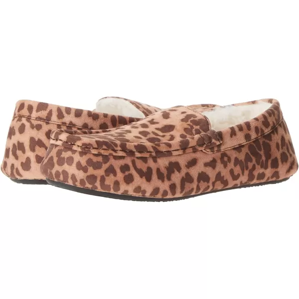 Amazon Essentials Womens Moccasin SlipperFaux Leather Leopard