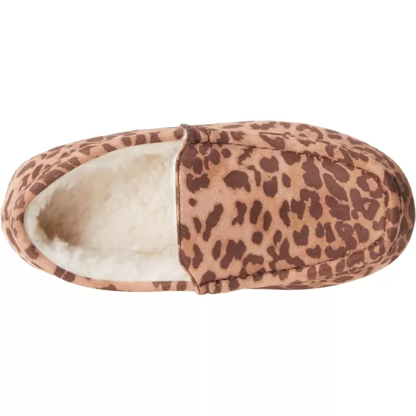 Amazon Essentials Womens Moccasin SlipperFaux Leather Leopard