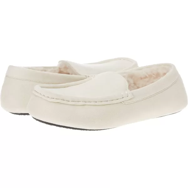 Amazon Essentials Womens Moccasin SlipperFaux Leather Light Beige