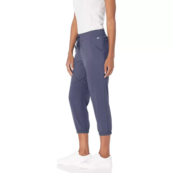 Amazon Essentials Womens Performance Stretch Woven Crop Jogger PantBlue Nightshadow