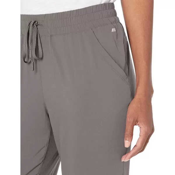 Amazon Essentials Womens Performance Stretch Woven Crop Jogger PantGrey