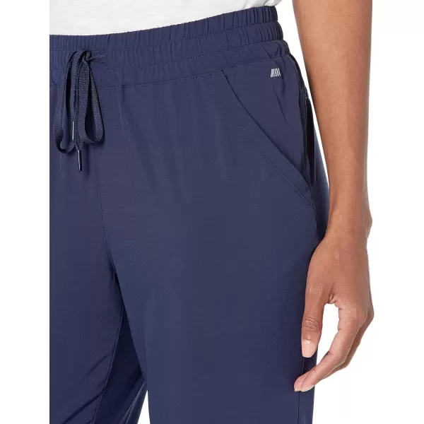 Amazon Essentials Womens Performance Stretch Woven Crop Jogger PantNavy