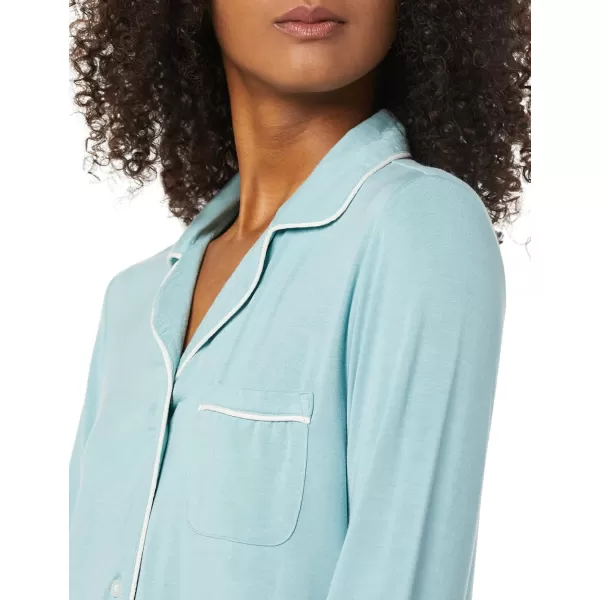 Amazon Essentials Womens Piped Nightshirt Available in Plus SizeDusty Blue