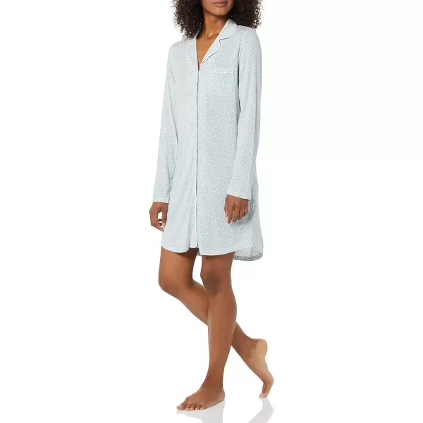 Amazon Essentials Womens Piped Nightshirt Available in Plus SizeLeopard