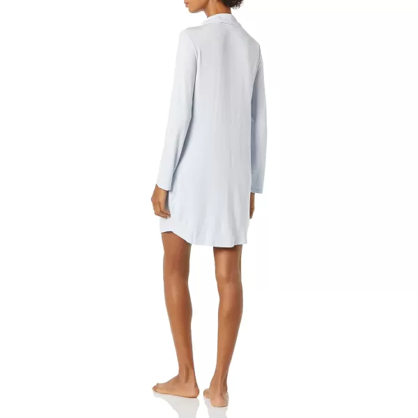 Amazon Essentials Womens Piped Nightshirt Available in Plus SizePale Blue