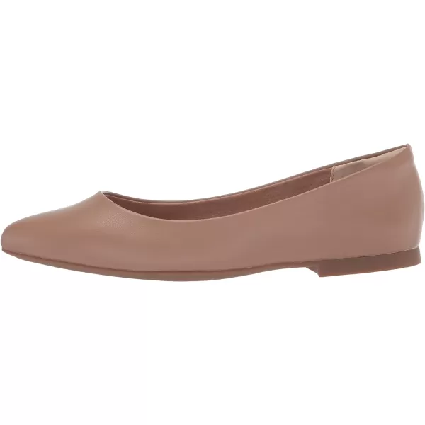 Amazon Essentials Womens PointedToe Ballet FlatBrown