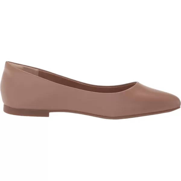 Amazon Essentials Womens PointedToe Ballet FlatBrown