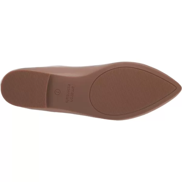 Amazon Essentials Womens PointedToe Ballet FlatBrown