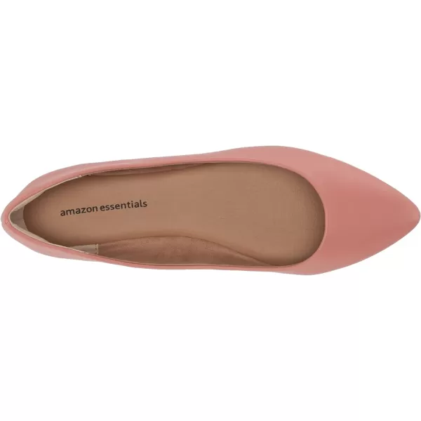 Amazon Essentials Womens PointedToe Ballet FlatDusty Rose