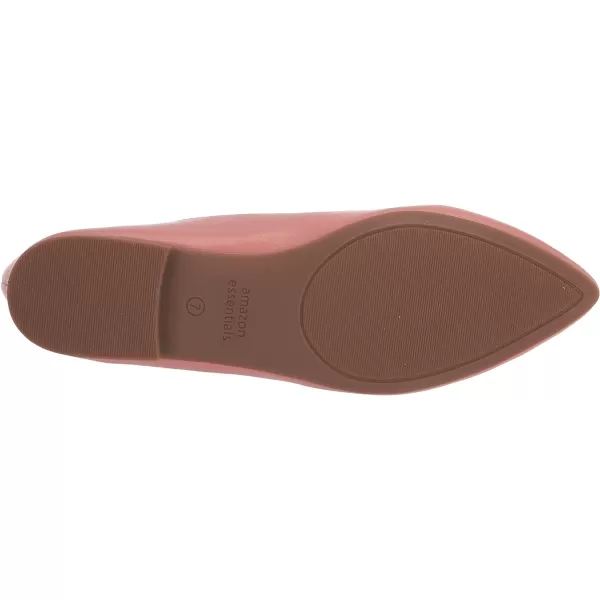 Amazon Essentials Womens PointedToe Ballet FlatDusty Rose