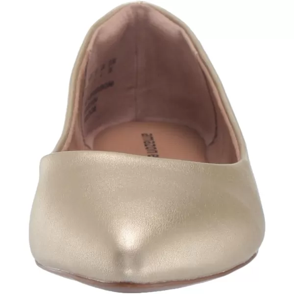 Amazon Essentials Womens PointedToe Ballet FlatGold