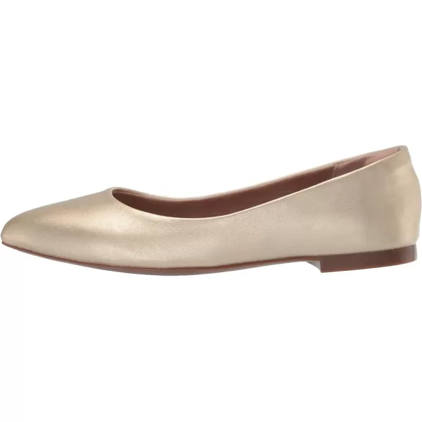 Amazon Essentials Womens PointedToe Ballet FlatGold