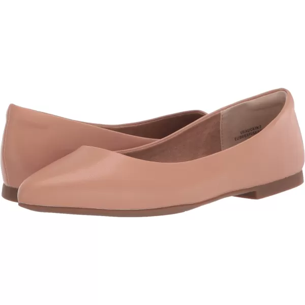 Amazon Essentials Womens PointedToe Ballet FlatLight Camel