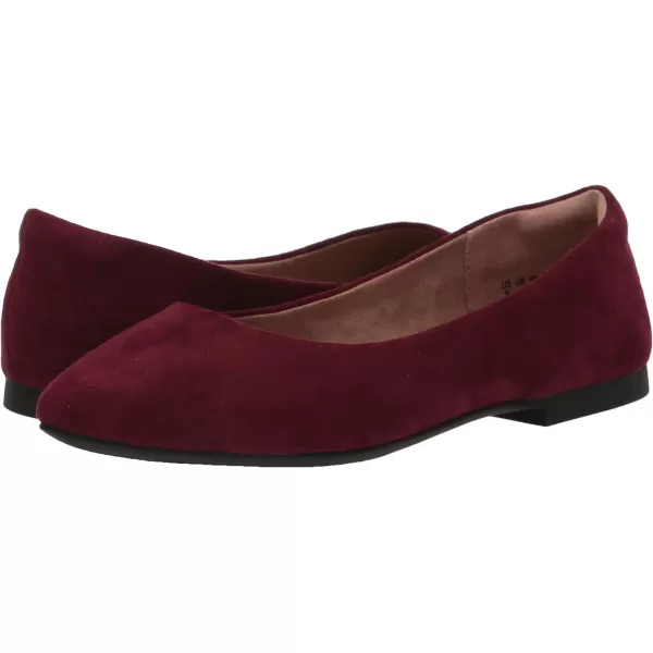 Amazon Essentials Womens PointedToe Ballet FlatMaroon