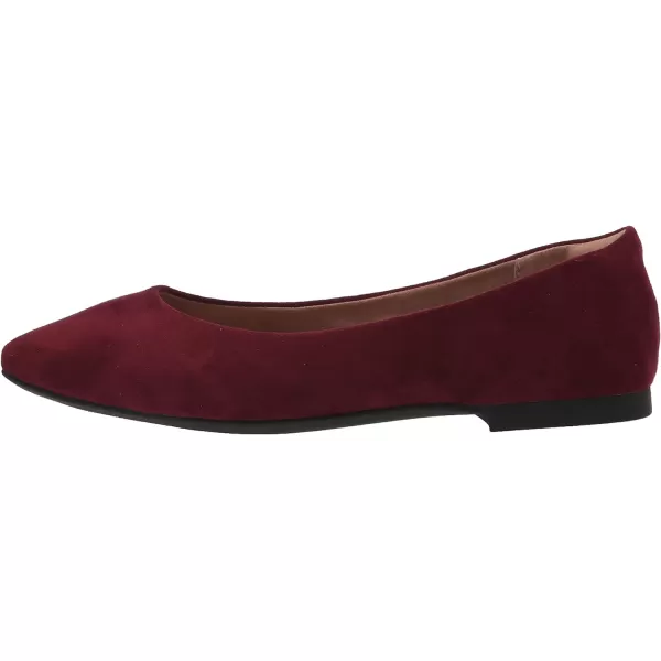 Amazon Essentials Womens PointedToe Ballet FlatMaroon