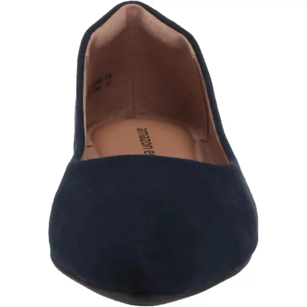 Amazon Essentials Womens PointedToe Ballet FlatNavy