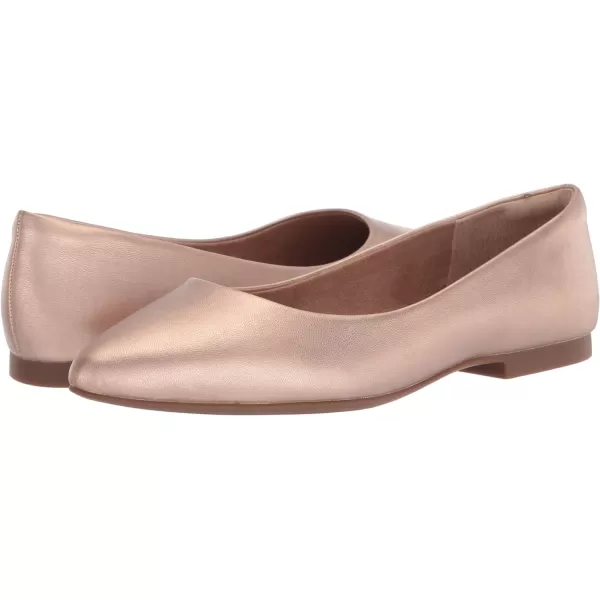 Amazon Essentials Womens PointedToe Ballet FlatRose Gold