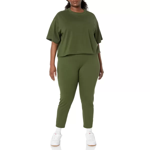 Amazon Essentials Womens Ponte Legging Available in Plus SizeDark Olive