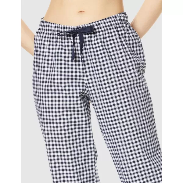 Amazon Essentials Womens Poplin Sleep PantBlack Gingham