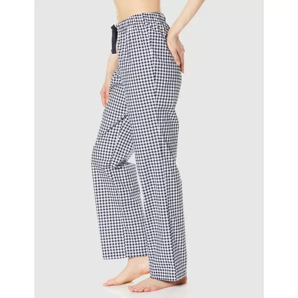 Amazon Essentials Womens Poplin Sleep PantBlack Gingham