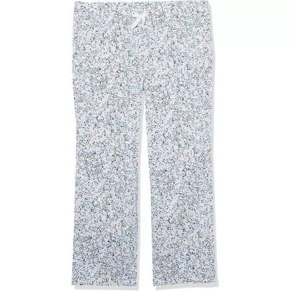 Amazon Essentials Womens Poplin Sleep PantBlue Floral
