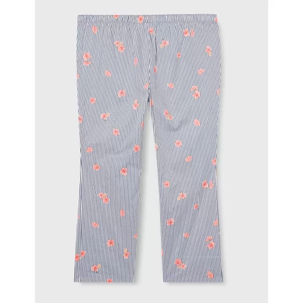 Amazon Essentials Womens Poplin Sleep PantBlue FloralStripe