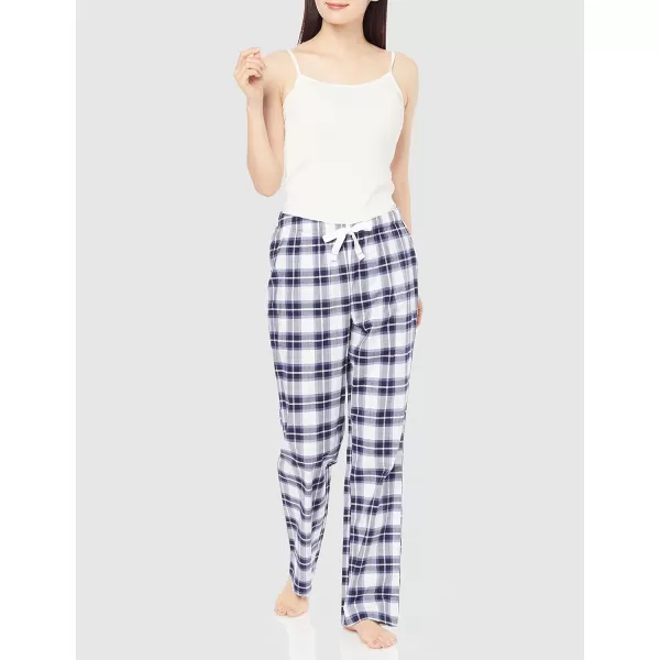 Amazon Essentials Womens Poplin Sleep PantBlue Plaid