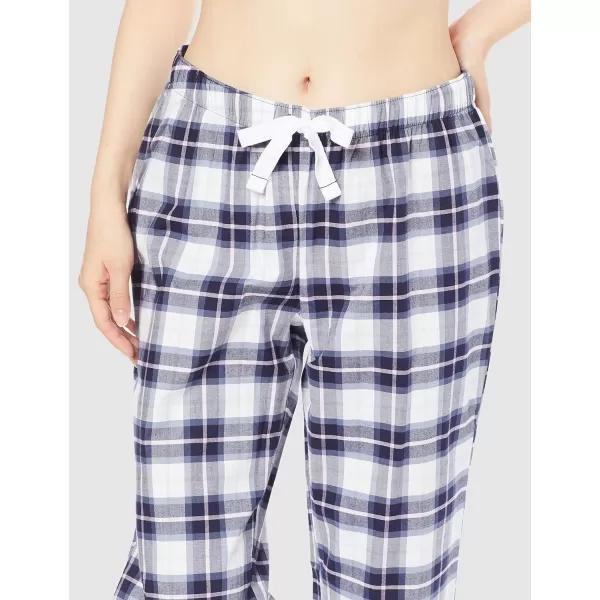 Amazon Essentials Womens Poplin Sleep PantBlue Plaid