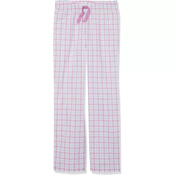 Amazon Essentials Womens Poplin Sleep PantDusty PurpleBlue Gingham